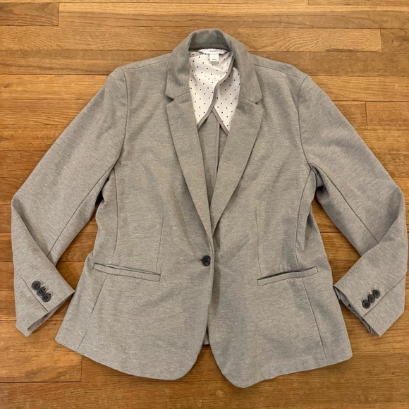 Old Navy Jackets & Blazers - Old Navy gray heavier weight one button lapel jacket size large L
b59